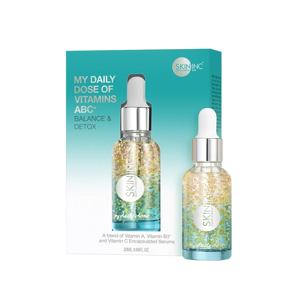 SKIN INC My Daily Dose of Vitamins ABC+ Balance & Detox .68 fl oz/20 ml NEW!
